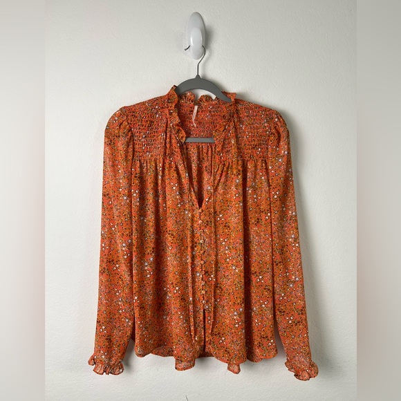 Free People Tops - Free People Lela Peasant Top